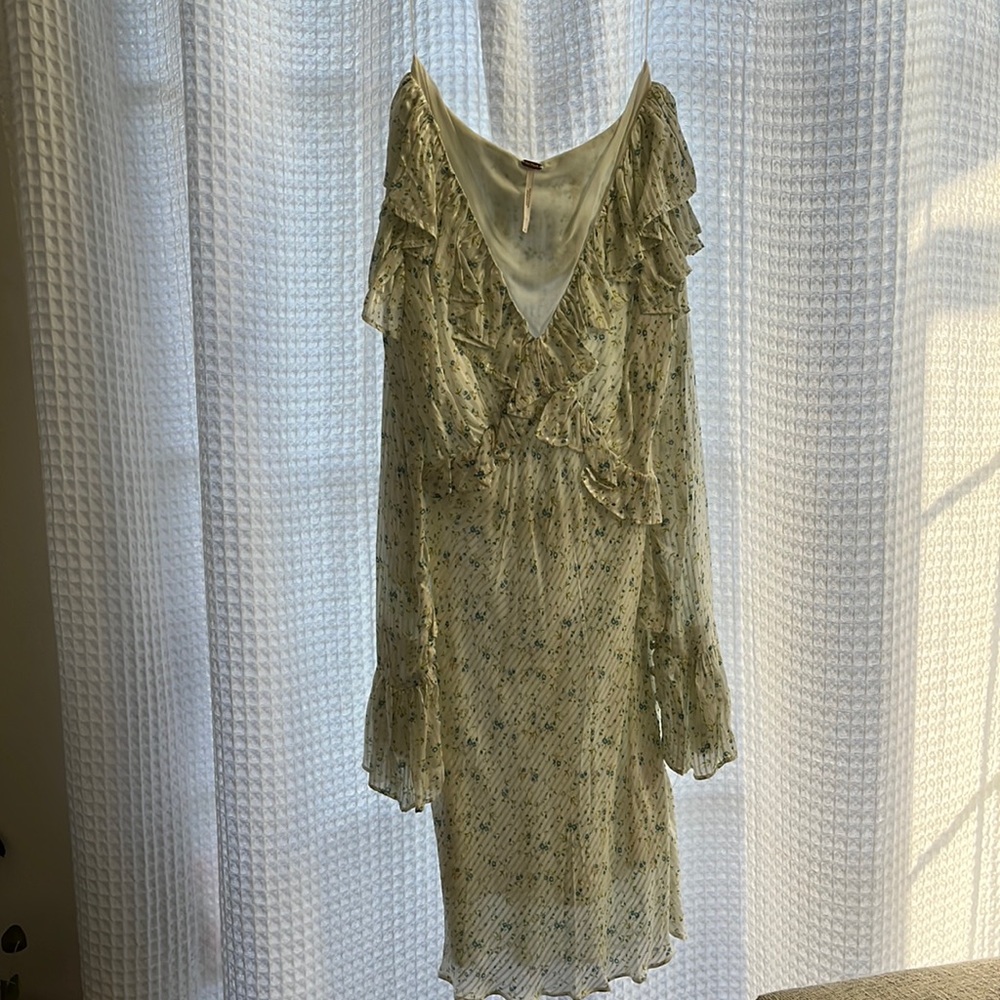 Free People Sweetest Thing Ruffle Mini Dress